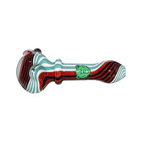 Full Color Spoon Wigwag Glass Hand Pipes (Color: 8)