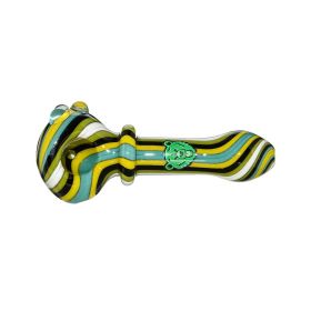 Full Color Spoon Wigwag Glass Hand Pipes (Color: 6)